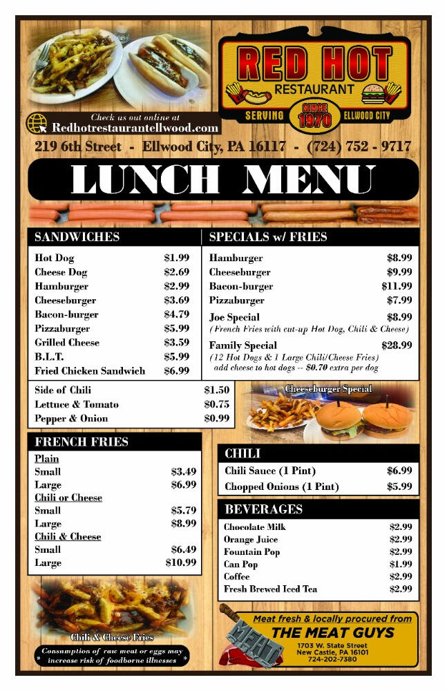 Lunch and Dinner Lunch and Dinner